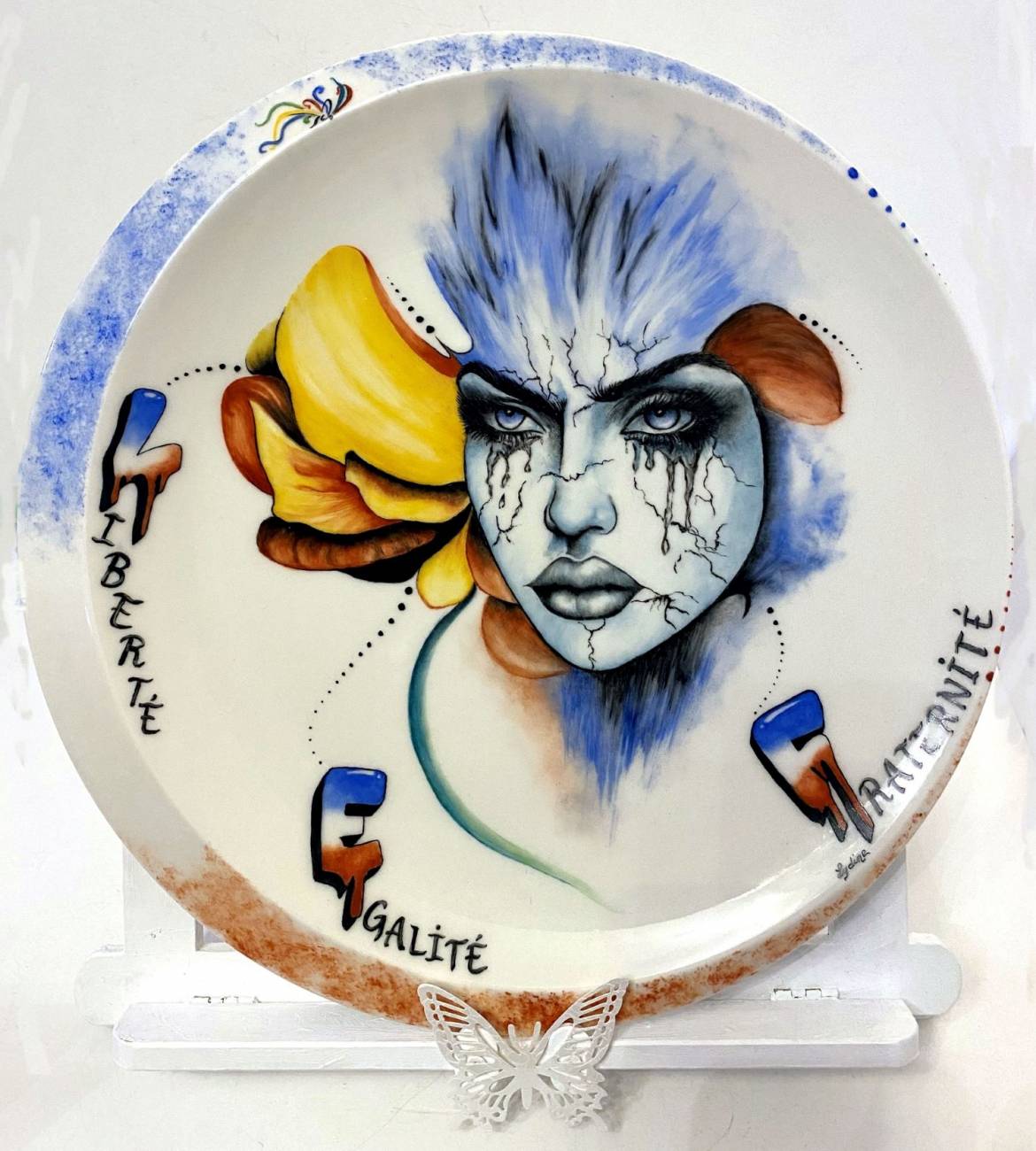 L'assiette qui a valu à Nicole Landry le 2e prix à Oxytanya en octobre 2024.